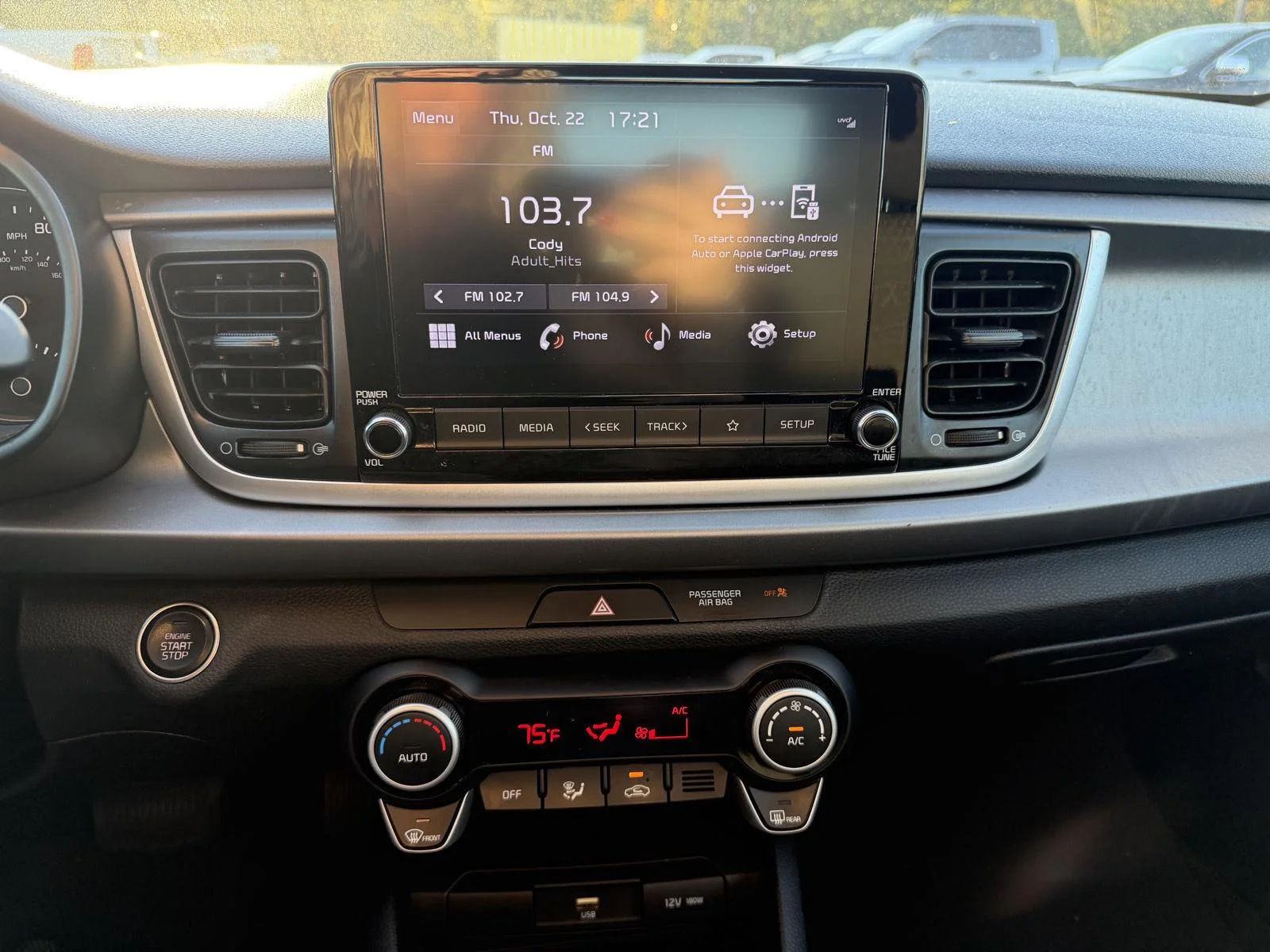 Used 2022 Clear White Kia S image 11