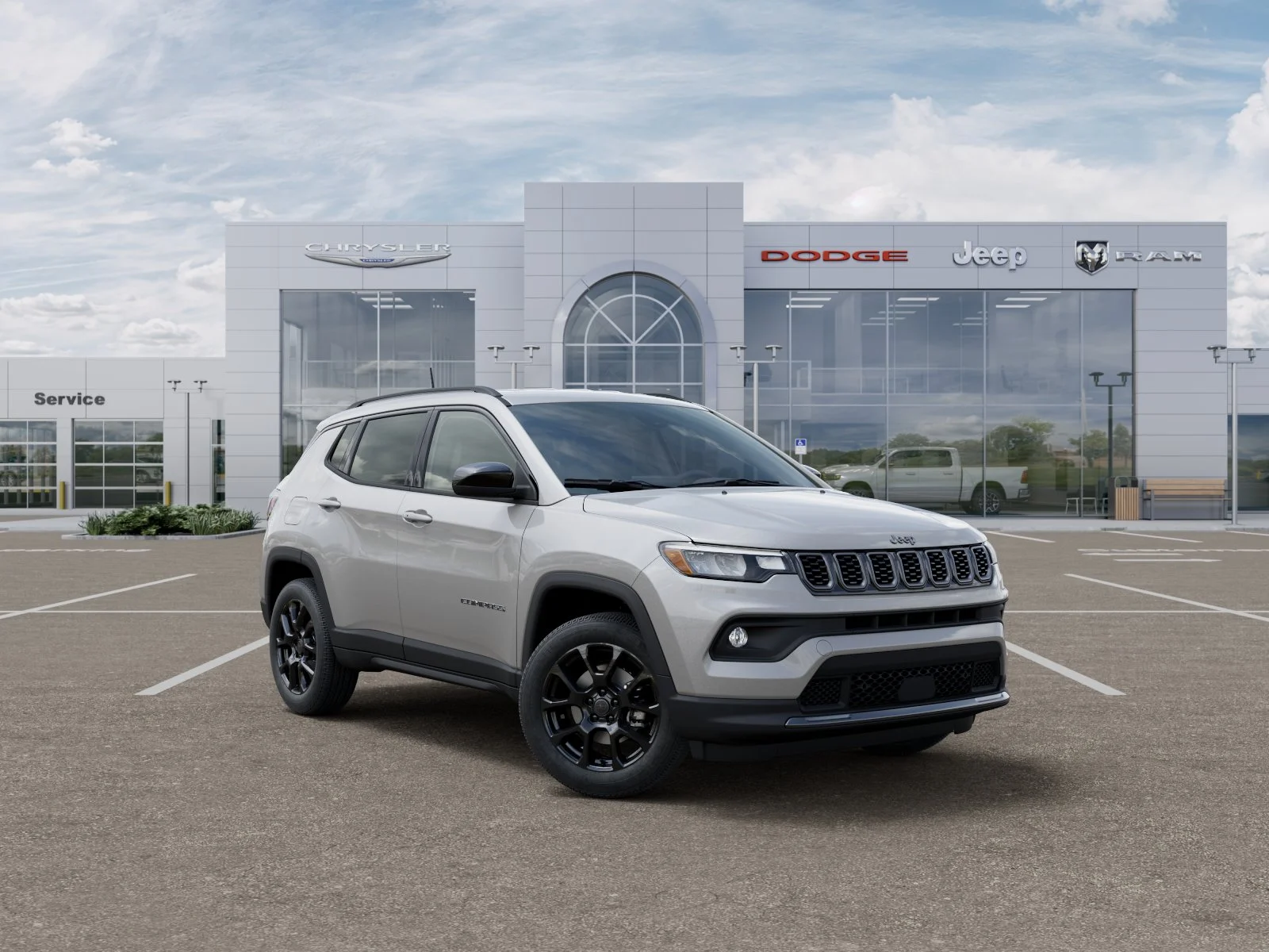 New 2026 Silver Zynith Metallic Clear-Coat Exterior Paint Jeep Latitude Altitude image 57