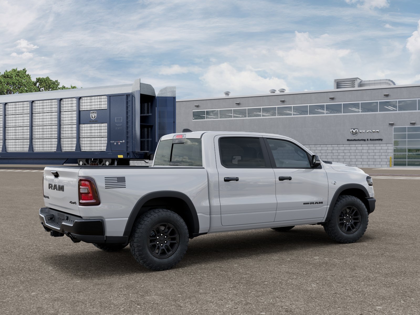 New 2026 Bright White Clear-Coat Exterior Paint RAM Rebel image 20