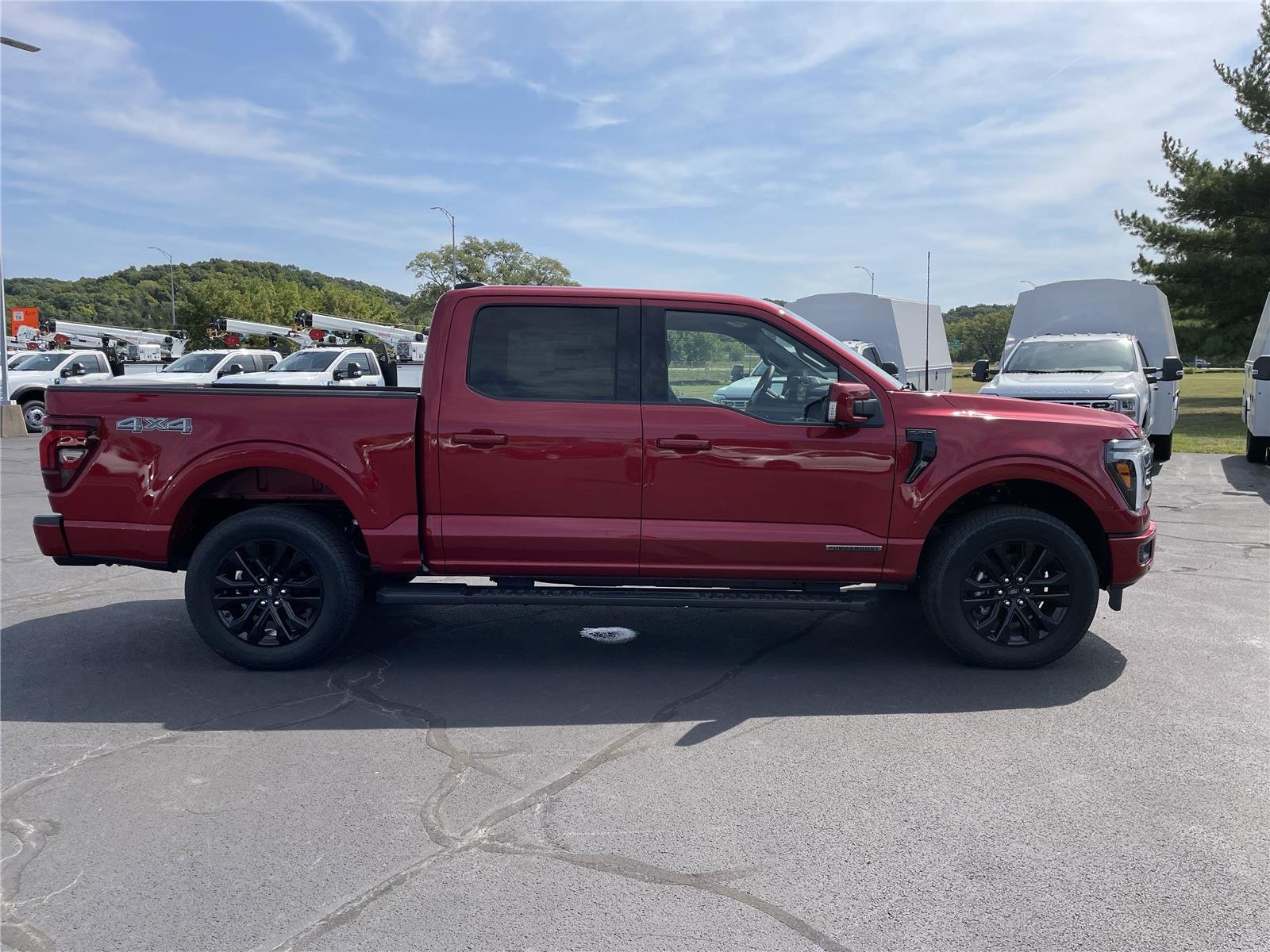 New 2025 Rapid Red Metallic Tinted Clearcoat Ford Lariat® image 47