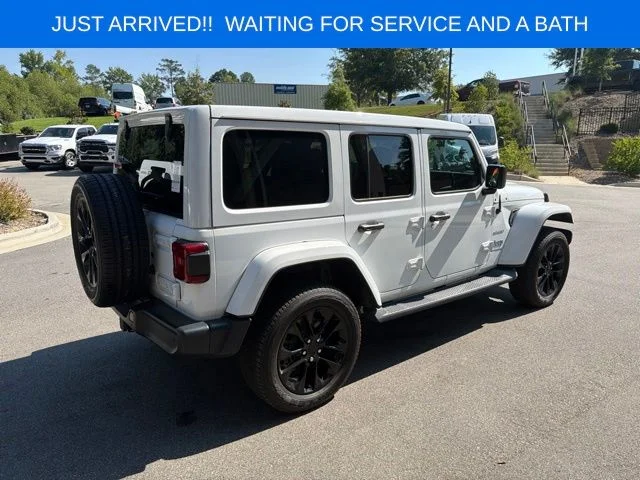 Used 2022 White Jeep Unlimited Sahara 4xe image 7