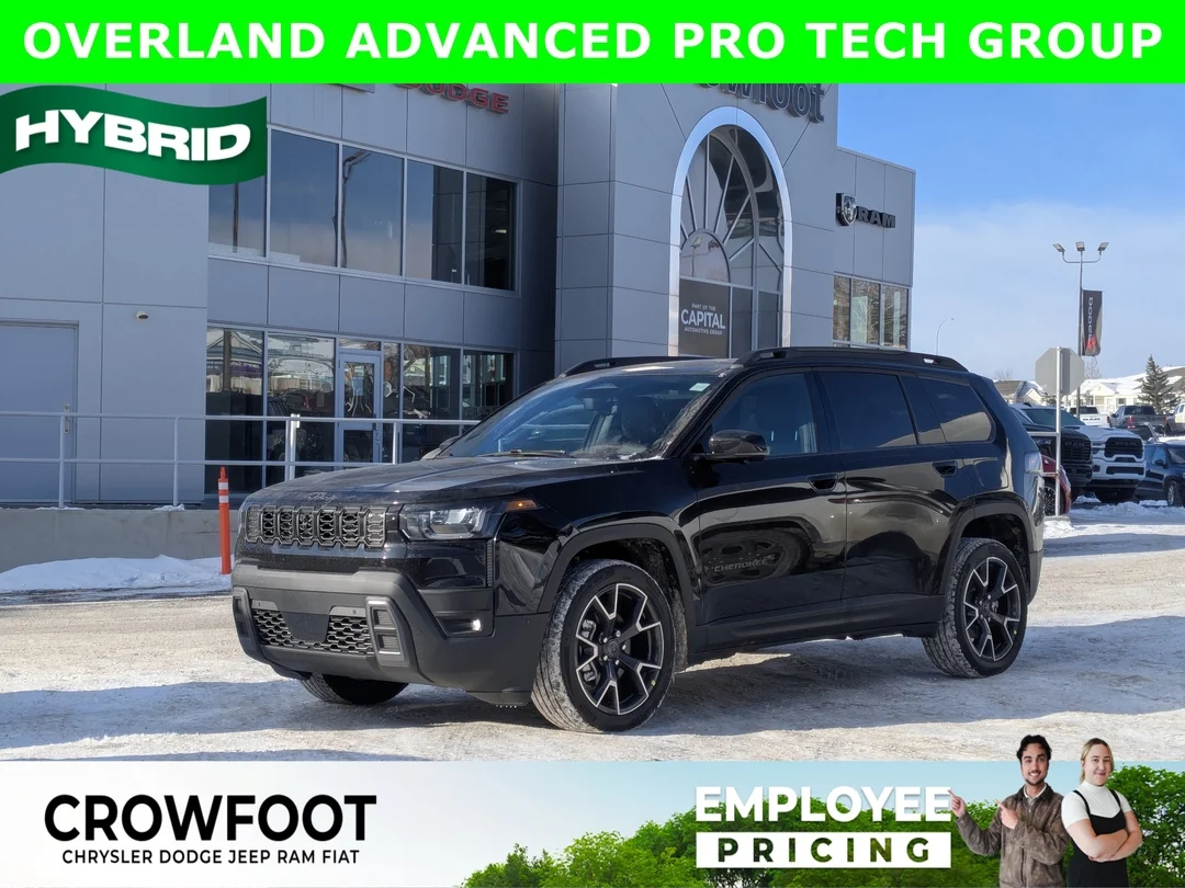 New 2026 Black Jeep Overland - - 4x4 - Surround View - Ventilated Seats - Remote Start & More! image 1