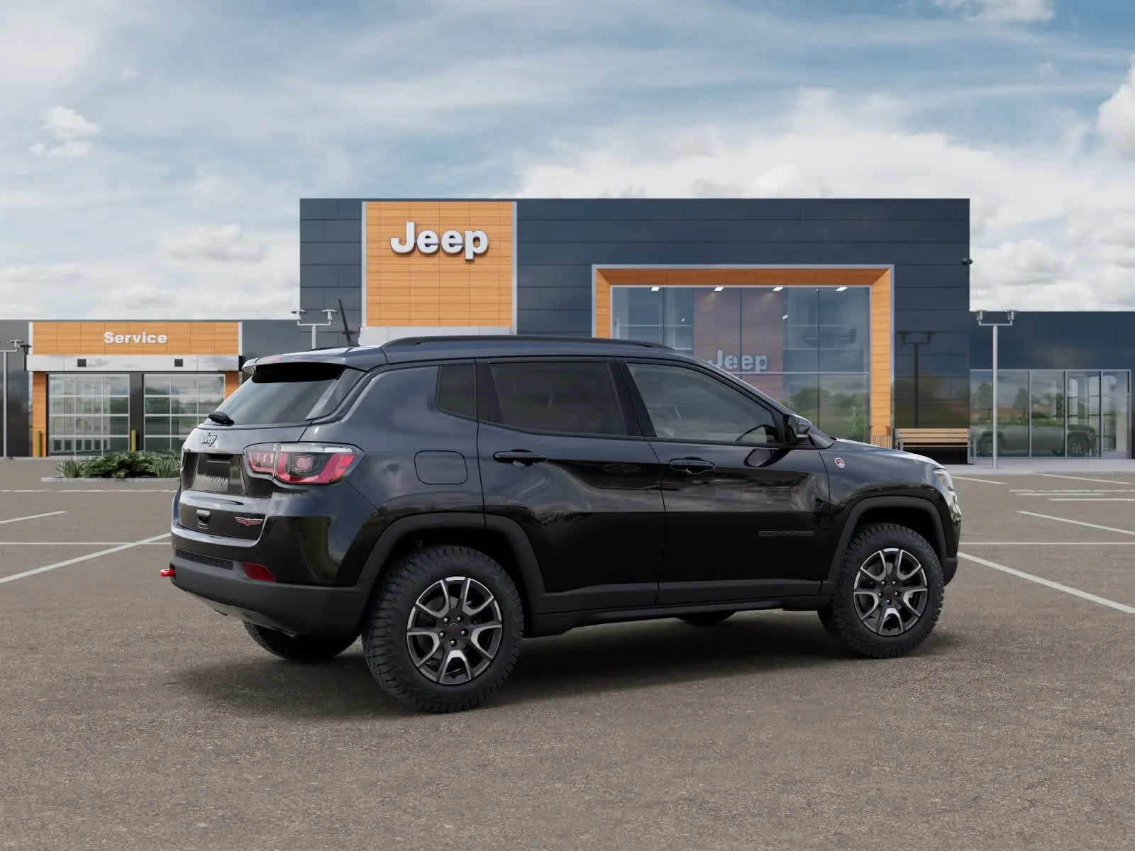 New 2026 Diamond Black Crystal Pearlcoat Jeep Trailhawk image 4