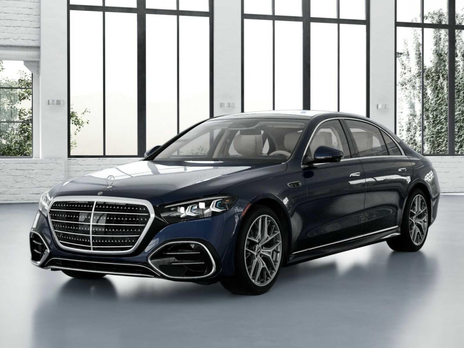 New 2027 Nautical Blue Metallic Mercedes-Benz S 580 4D Sedan 4MATIC® image 2