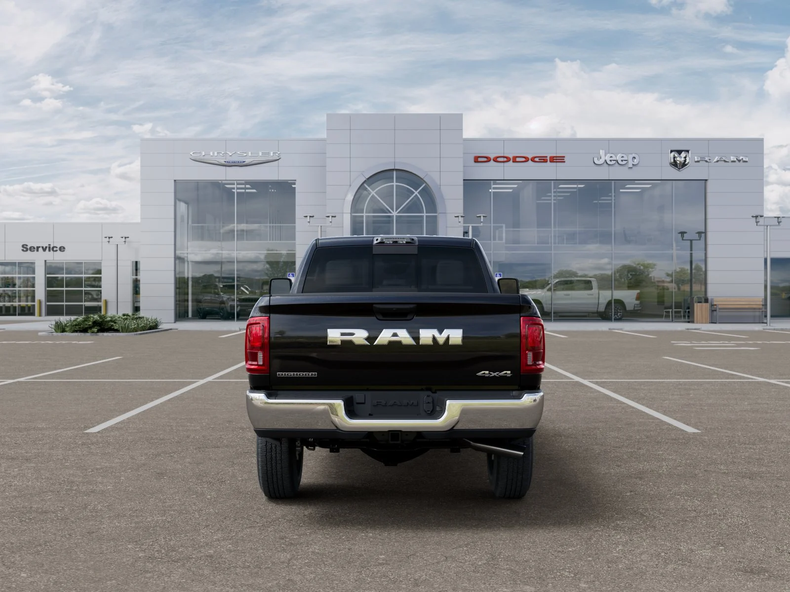 New 2026 Diamond Black Crystal Pearl-Coat Exterior Paint RAM Big Horn image 34