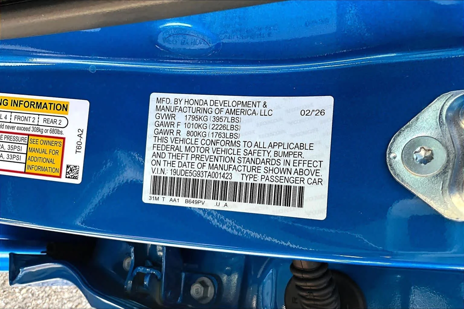 New 2026 Double Apex Blue Pearl Acura Type S image 22