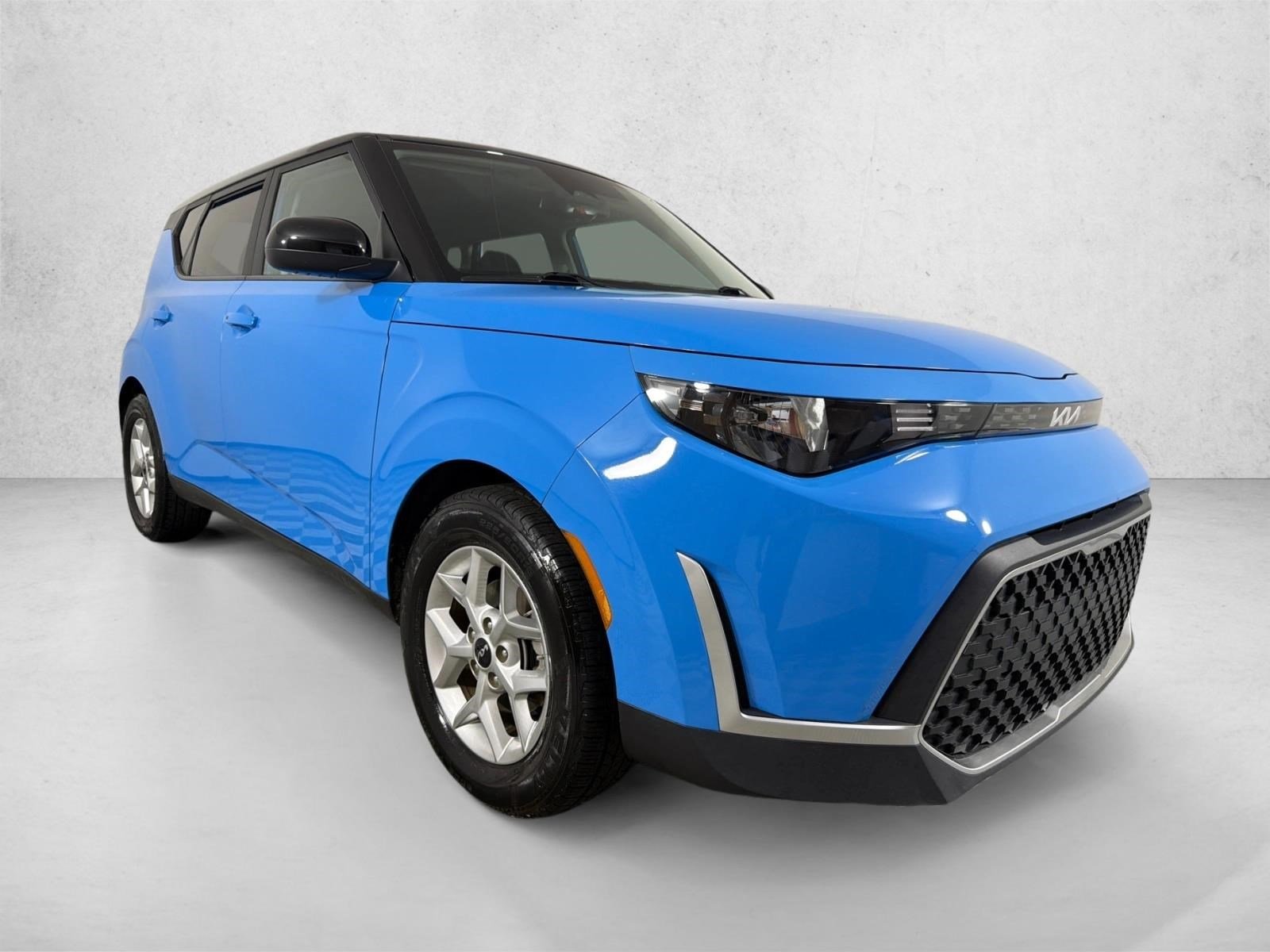 Used 2023 Surf Blue w/Black Roof Kia S image 1