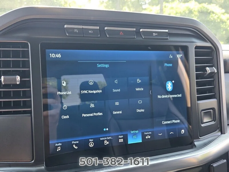 Used 2021 Black Metallic FORD LARIAT 4WD SUPERCREW 5.5