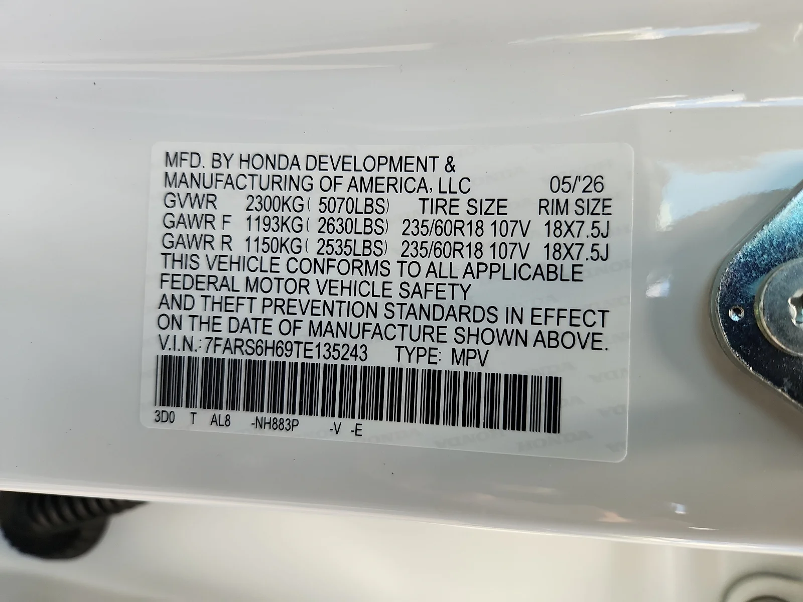 New 2026 Platinum White Pearl - WX Honda AWD TrailSport image 13