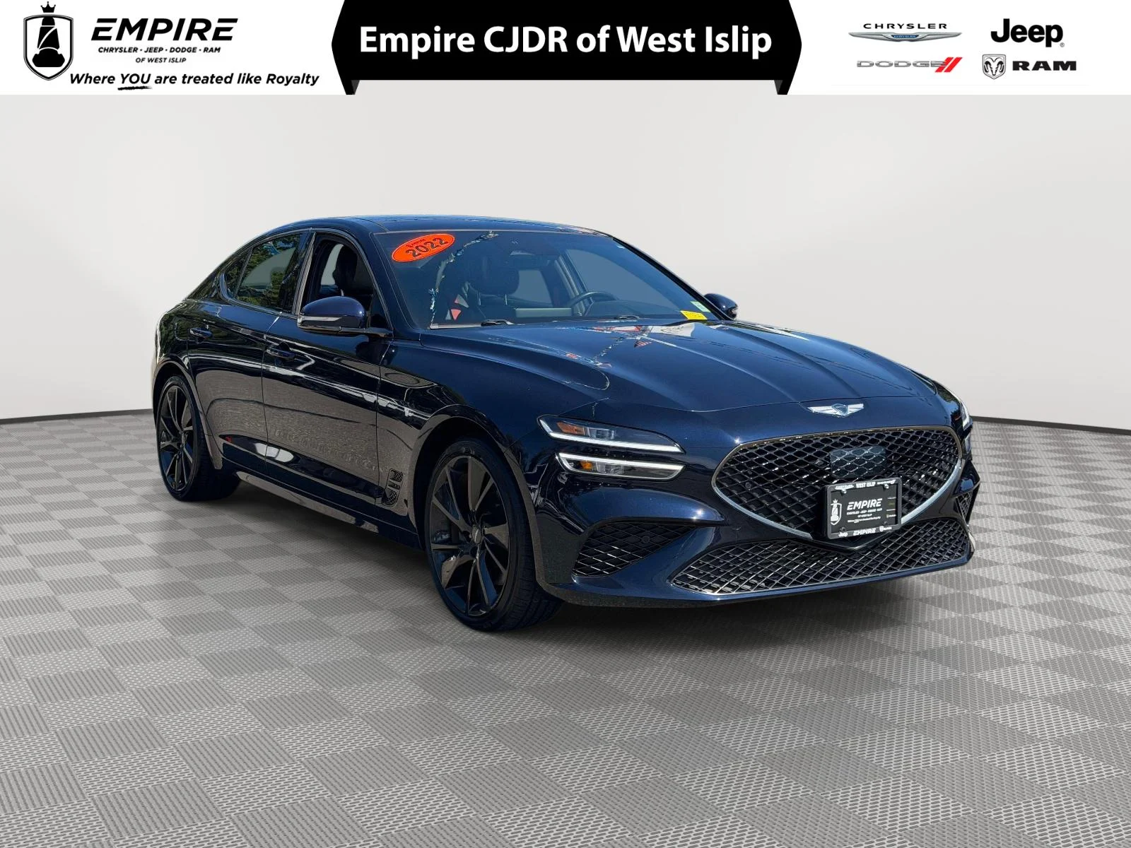 Used 2022 Adriatic Blue Genesis 3.3T AWD image 1