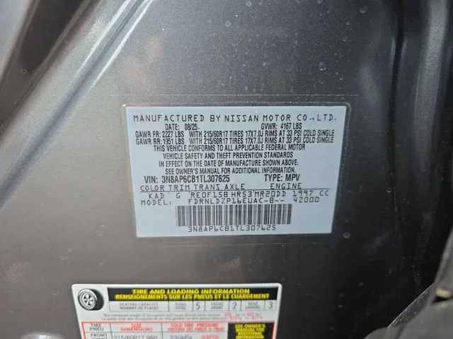 New 2026 Gun Metallic Nissan SV image 16