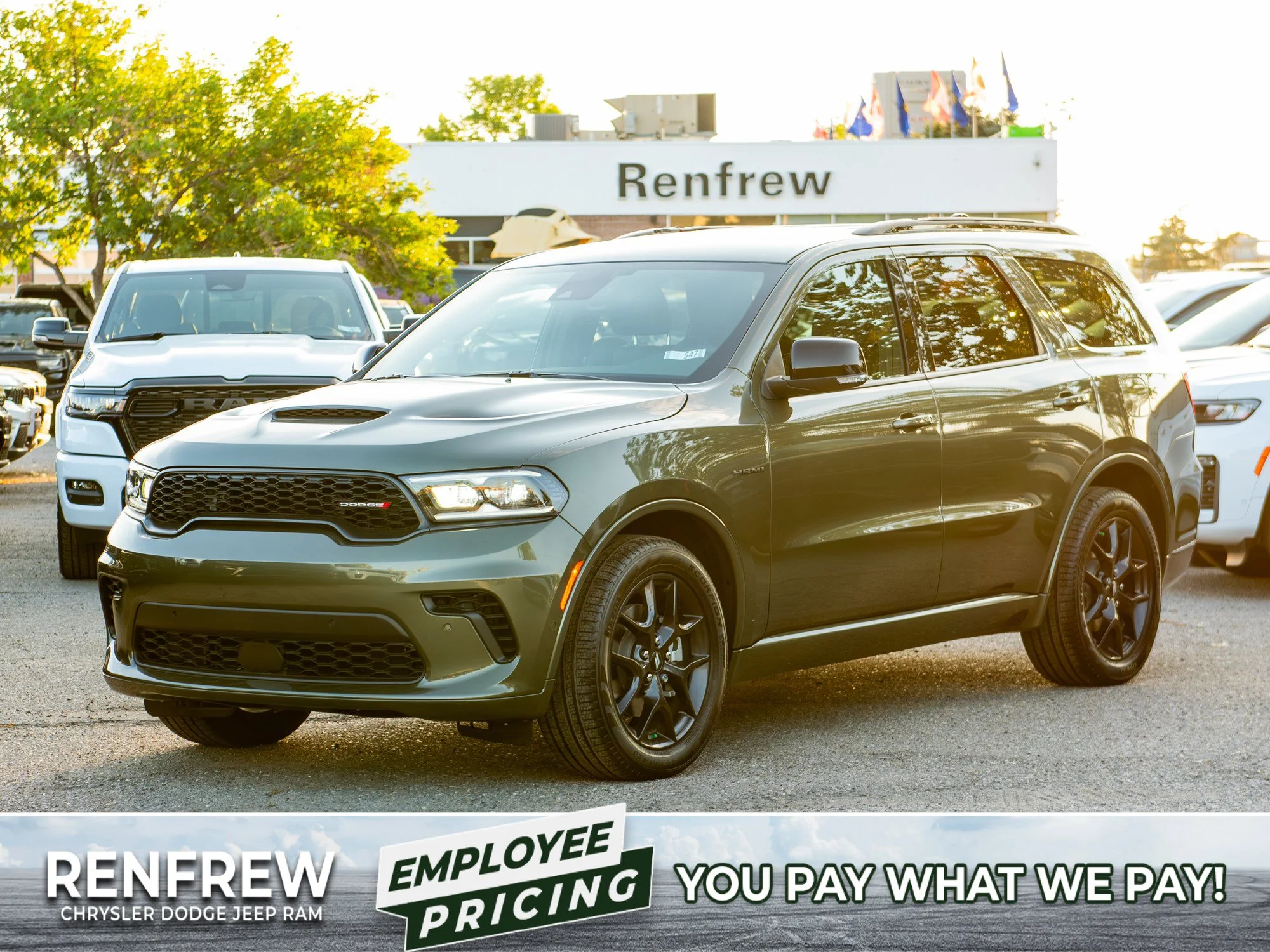 New 2026 Green Dodge GT HEMI V8 Plus* AWD, Sunroof, Remote Start, Ventilated/Heated Leather image 1