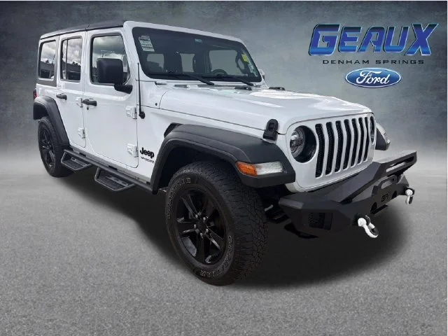 Used 2020 White Jeep Unlimited Sport Altitude image 1