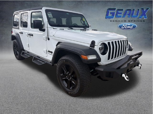 Used 2020 White Jeep Unlimited Sport Altitude image 1