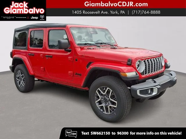 New 2025 Red Jeep Sahara image 1