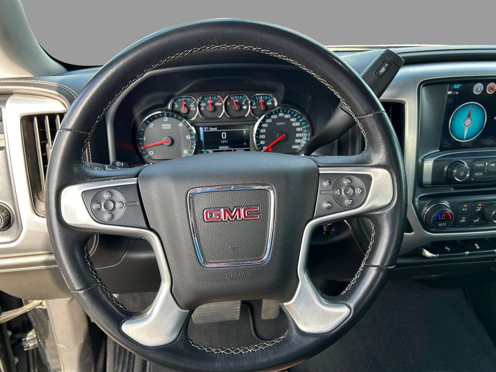 Used 2018 ONYX BLACK GMC SLT image 25