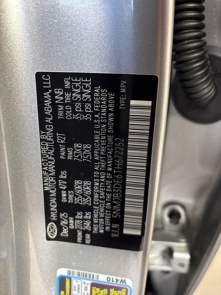 New 2026 Shimmering Silver Hyundai SEL FWD image 10