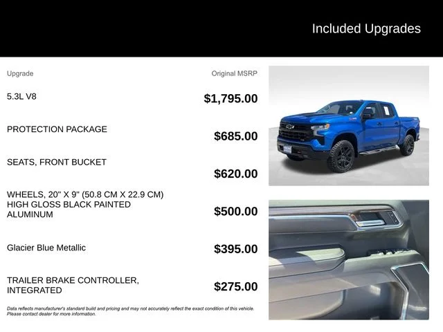 Certified Used 2022 Blue Chevrolet LT Trail Boss image 5
