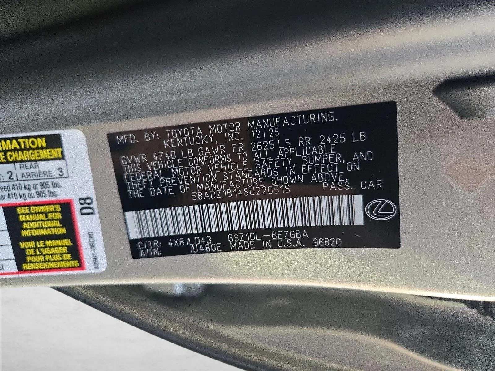 Used 2025 Moonbeam Beige Metallic Lexus ES 350 image 15