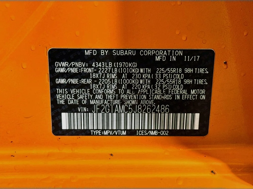 Used 2018 Orange Subaru 2.0i Limited image 40