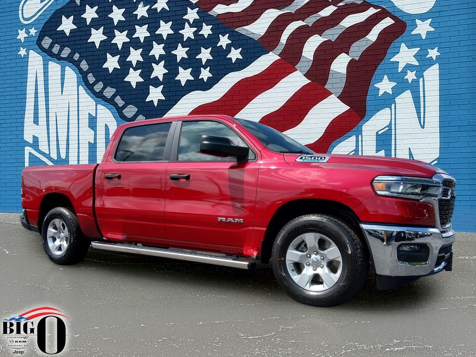 New 2026 Molten Red Pearl-Coat Exterior Paint RAM Big Horn Crew Cab 4x2 5