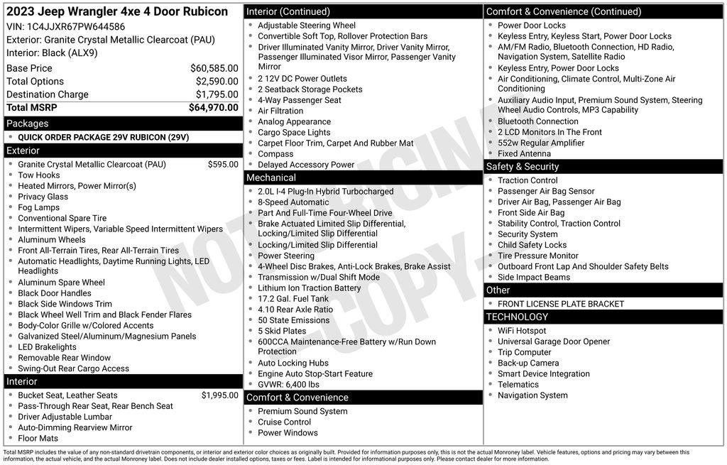 Used 2023 Gray Jeep Rubicon 4xe image 6