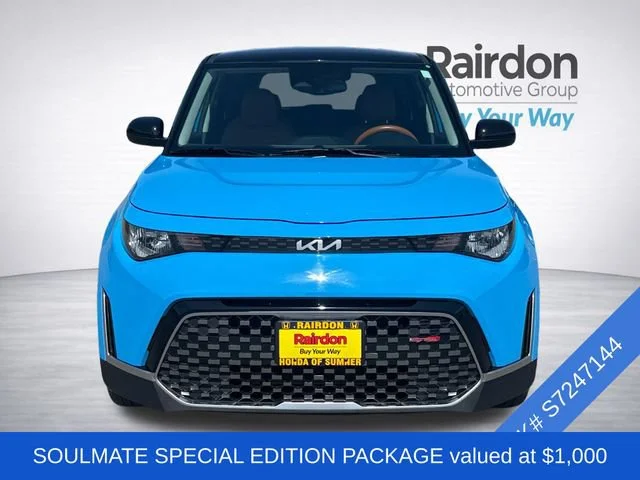 Used 2025 Surf Blue/Black Kia EX image 2