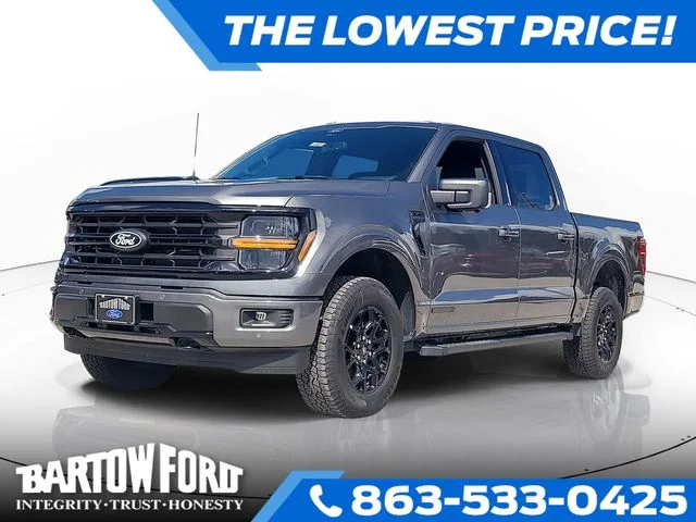 New 2026 Gray Metallic Ford XLT image 1