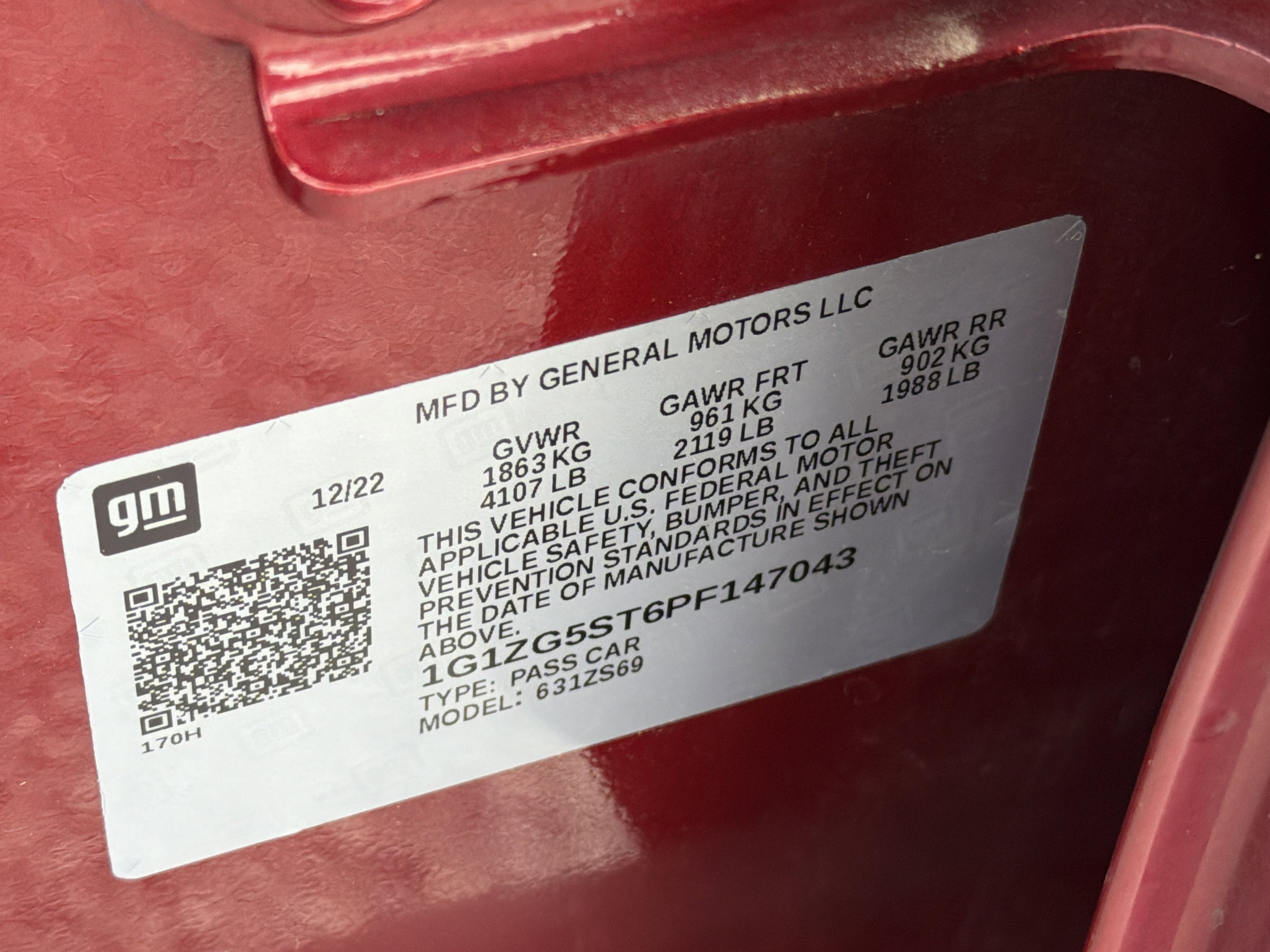 Used 2023 Radiant Red Tintcoat Chevrolet RS image 32