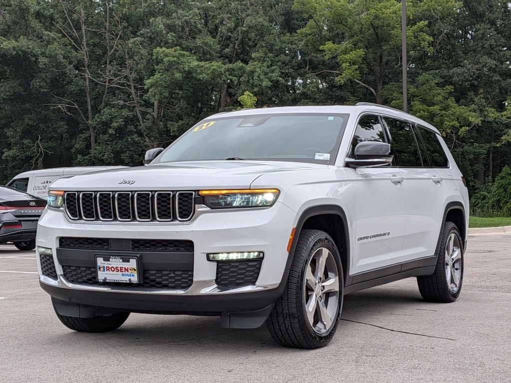 Used 2021 White Jeep Limited image 3