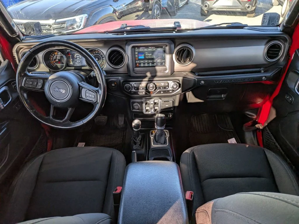 Used 2020 Red Clearcoat Jeep Unlimited Sport image 12