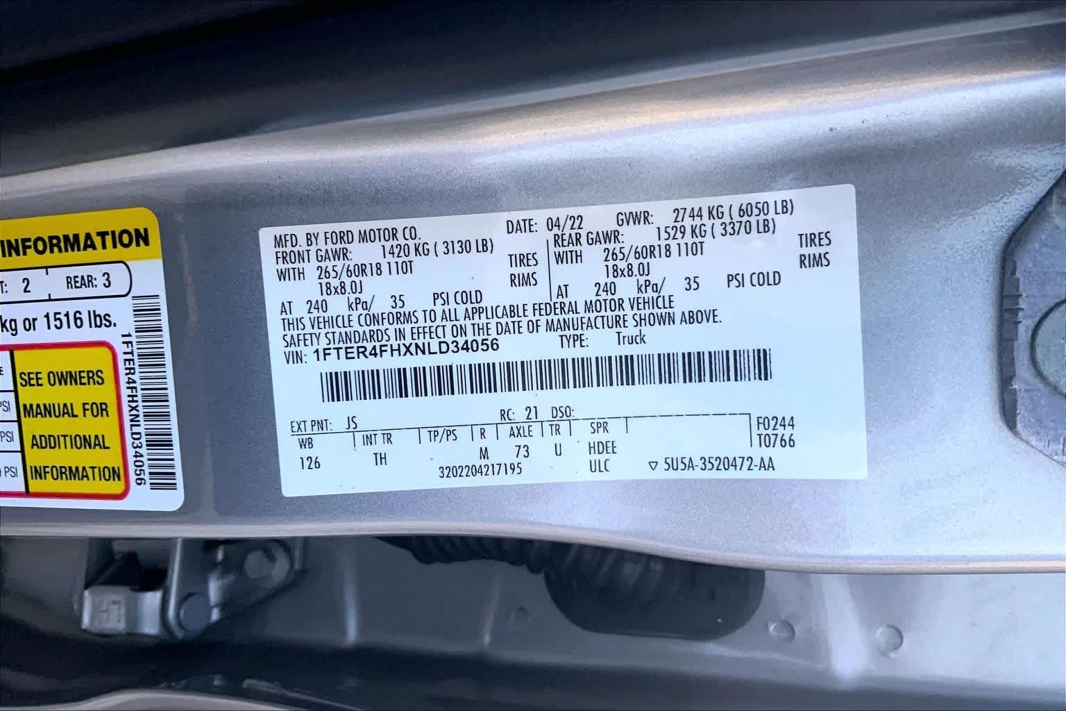 Used 2022 Iconic Silver Ford XLT image 31