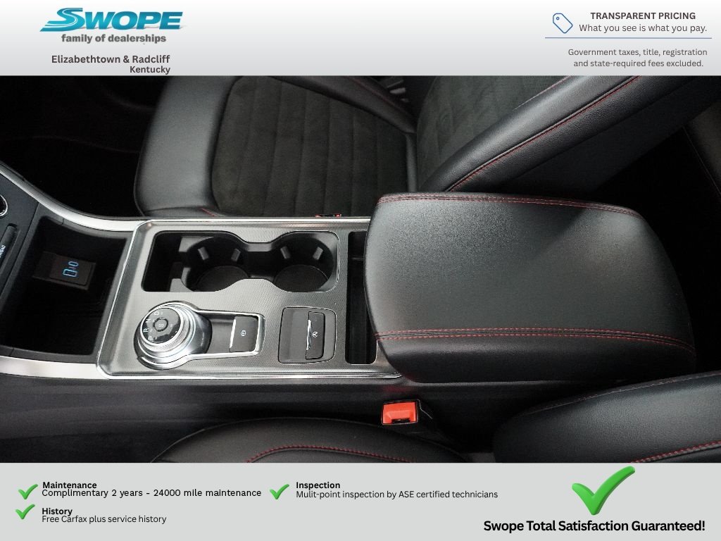 Used 2024 Star White Metallic Tri-Coat Ford ST-Line image 25