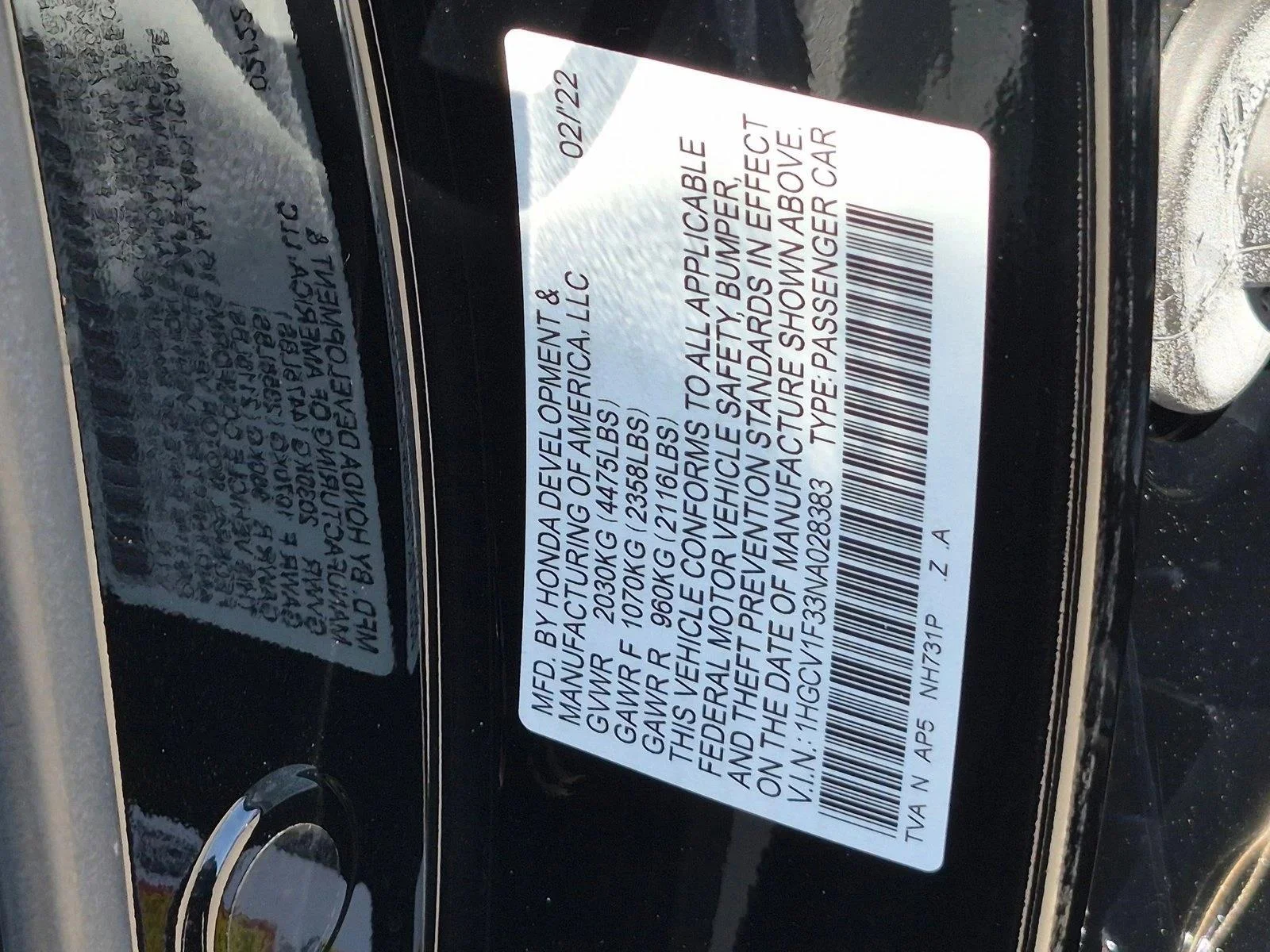 Used 2022 Crystal Black Pearl Honda Sport image 21