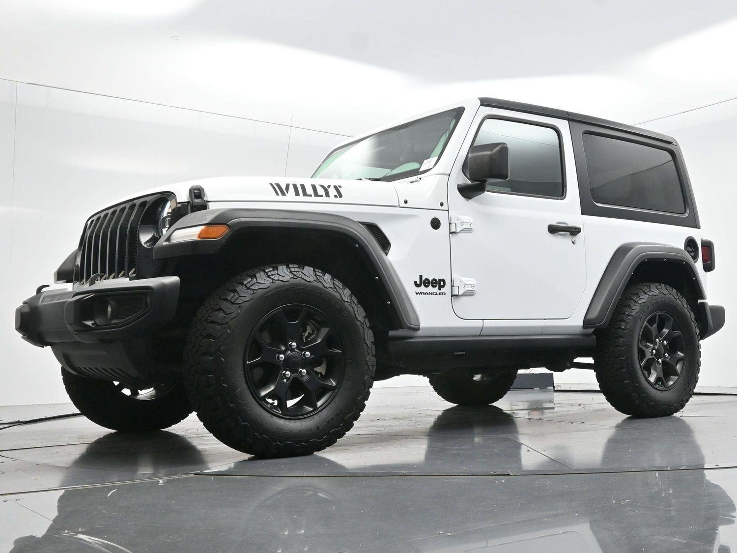 Used 2022 Bright White Clearcoat Jeep Willys image 44