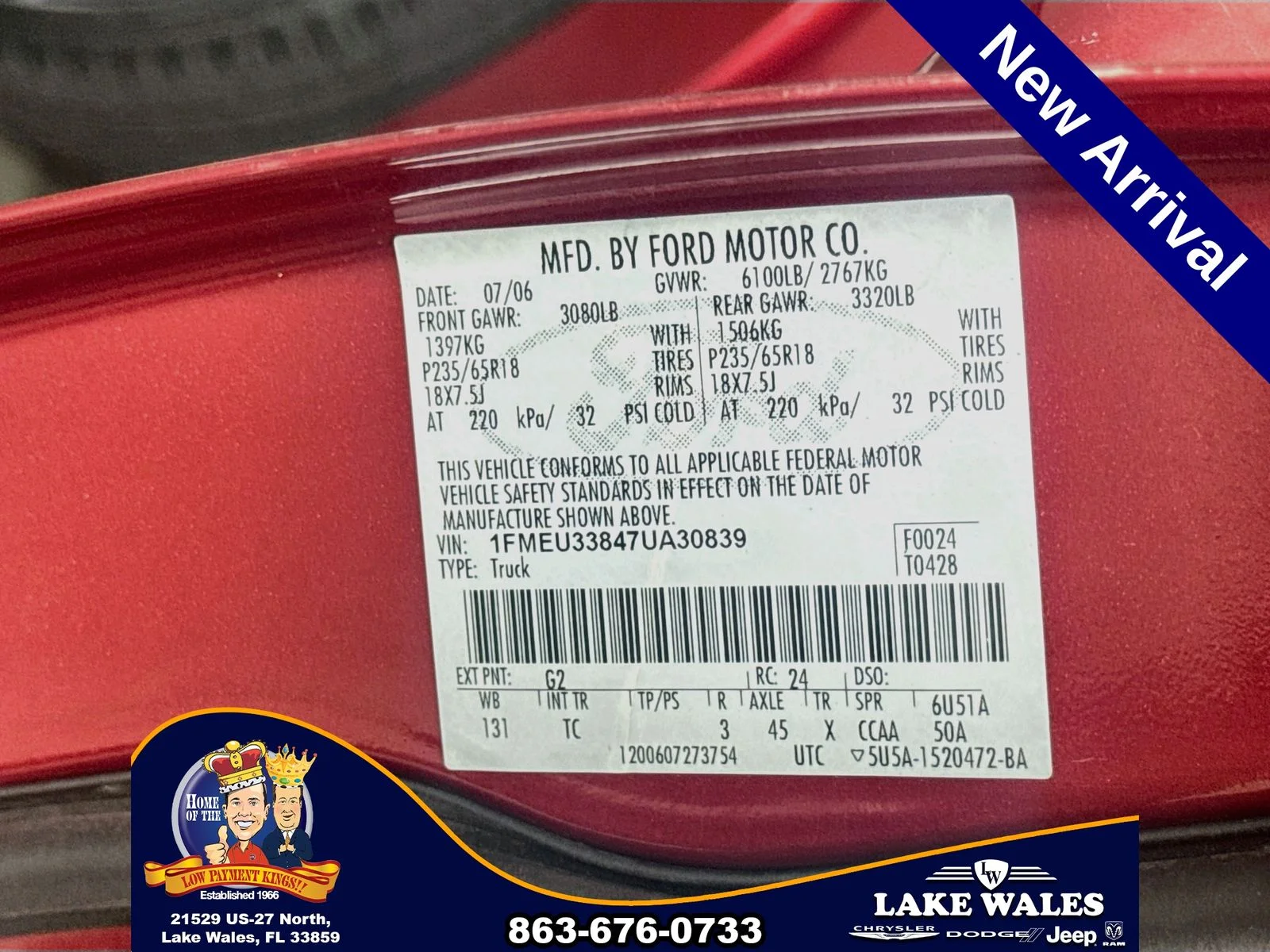 Used 2007 Red Ford Limited image 27