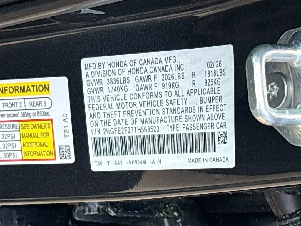 New 2026 Meteorite Gray Metallic Honda LX image 36