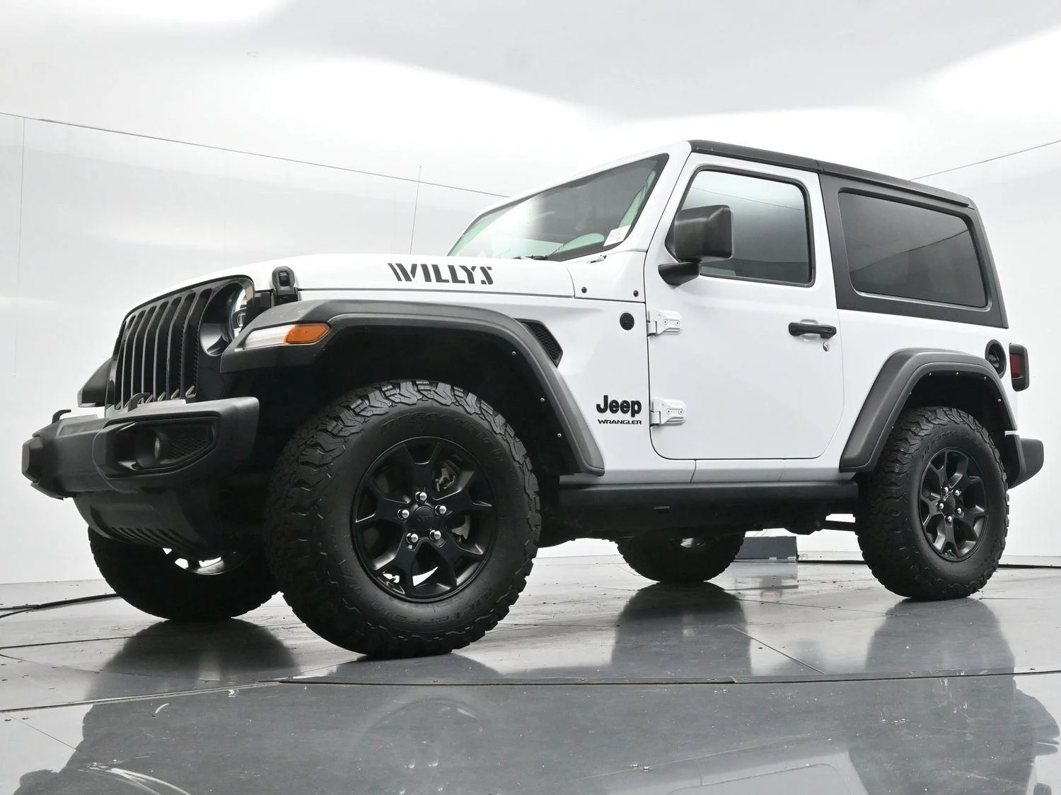 Used 2022 Bright White Clearcoat Jeep Willys image 44