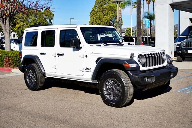 New 2026 Bright White Clear-Coat Exterior Paint Jeep Sport S image 6