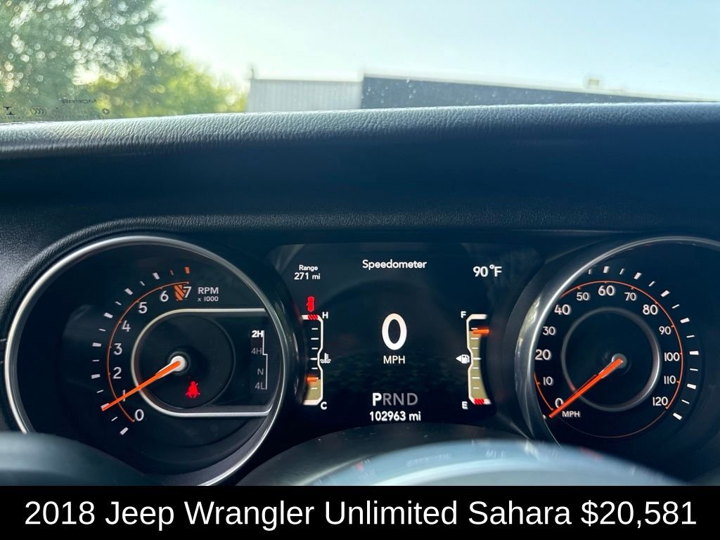 Used 2018 Crystal Metallic Jeep Unlimited Sahara image 21