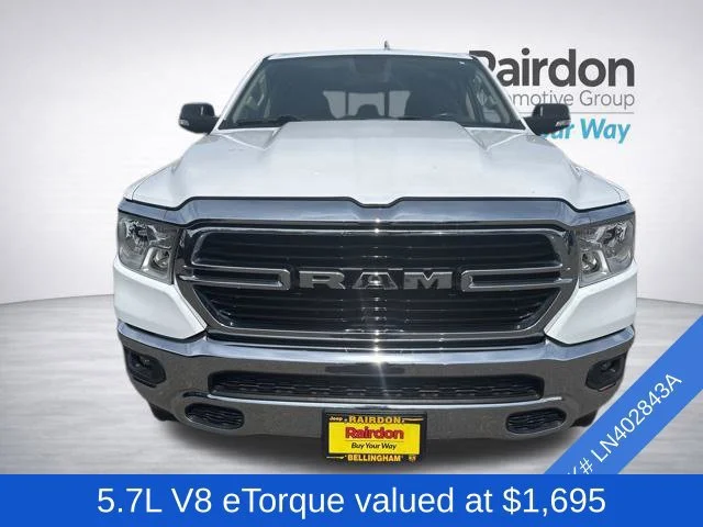 Used 2020 Bright White Clearcoat Ram Big Horn image 2