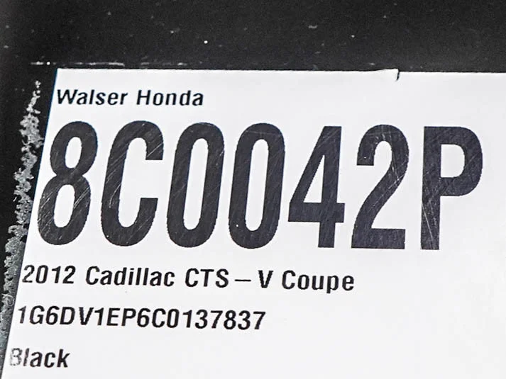 Used 2012 Black Cadillac 2dr Cpe image 29