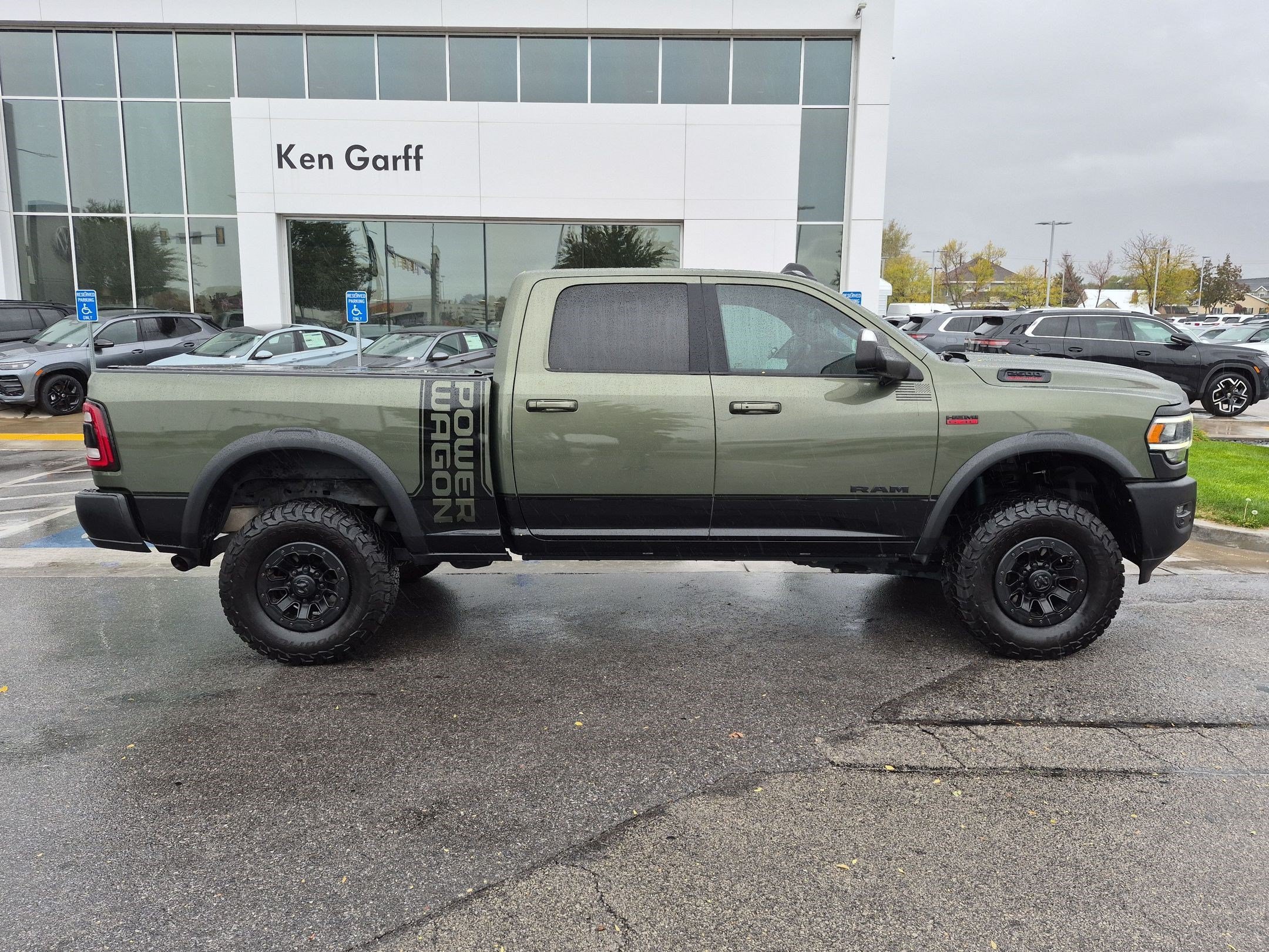 Used 2022 Olive Green Pearlcoat Ram Power Wagon image 2