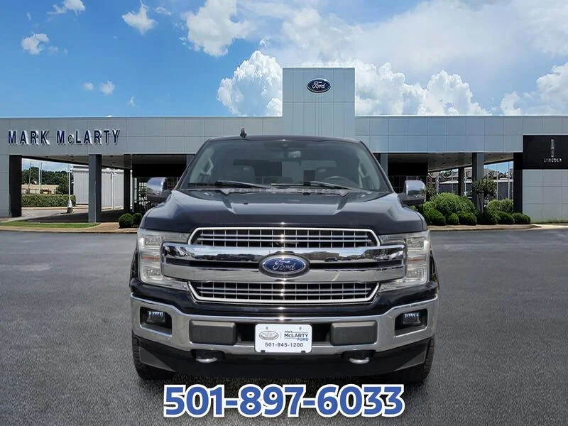 Used 2018 Shadow Black FORD LARIAT 4WD SUPERCREW 5.5