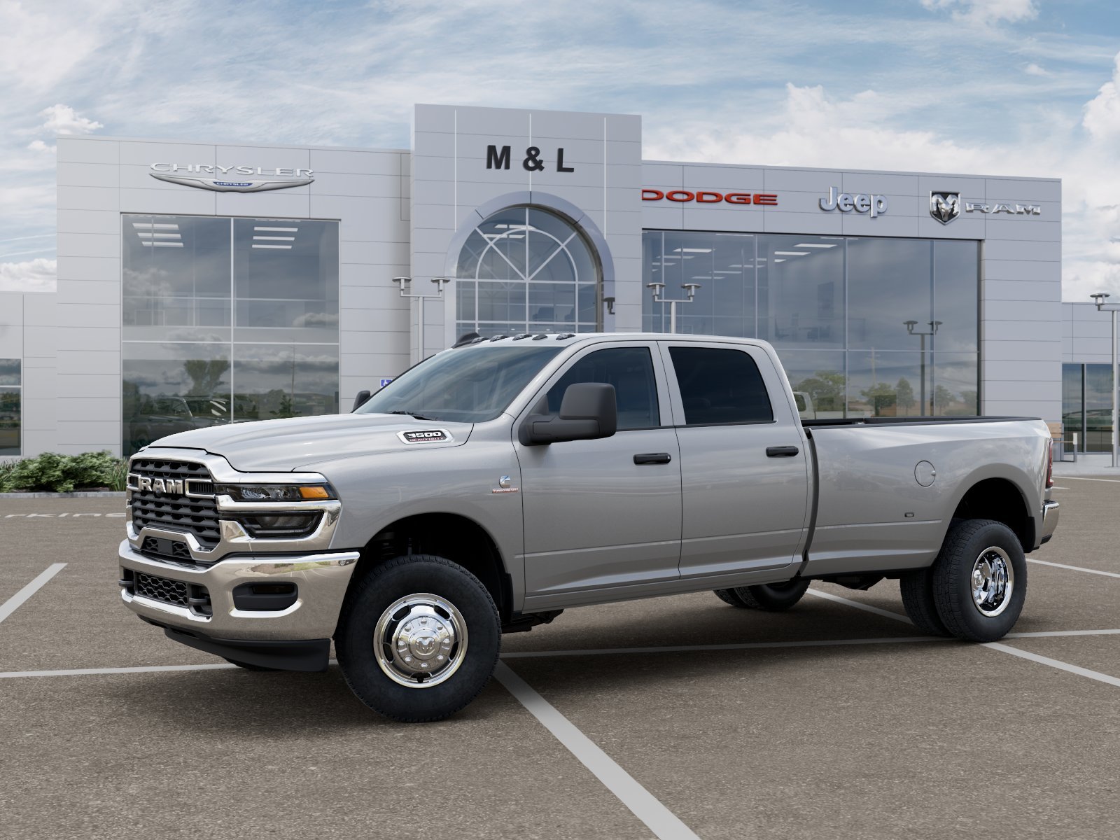 New 2026 Silver-Zynith Exterior Paint RAM Tradesman Crew Cab 4x4 8