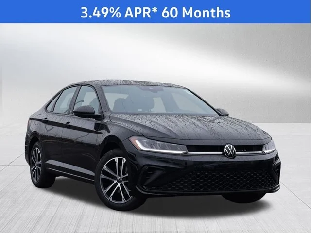 New 2026 Deep Black Pearl Volkswagen 1.5T Sport image 1