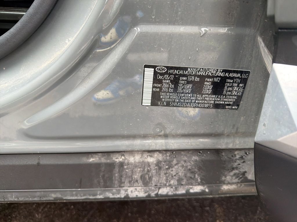 Used 2023 Hyundai Santa Fe Blue with VIN 5NMS2DA10PH001855 for sale in Kansas City