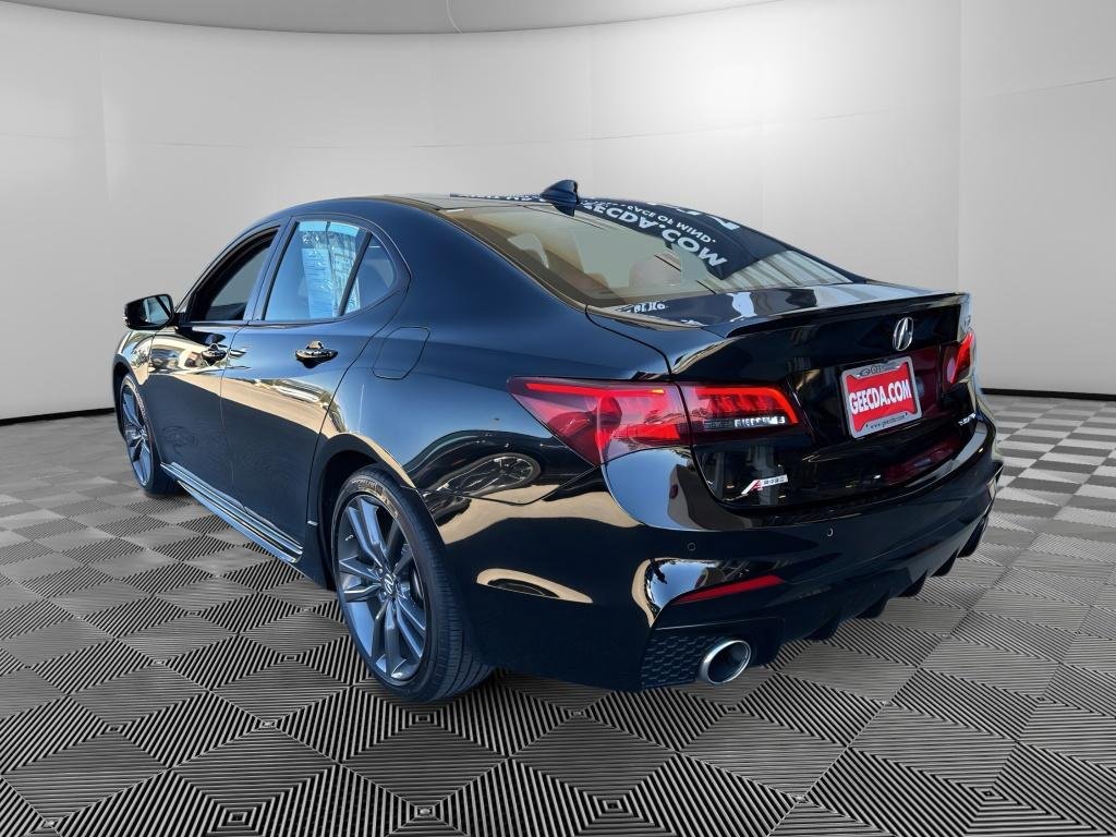 Used 2019 Crystal Black Pearl Acura w/A-Spec Pkg Red Leather image 6