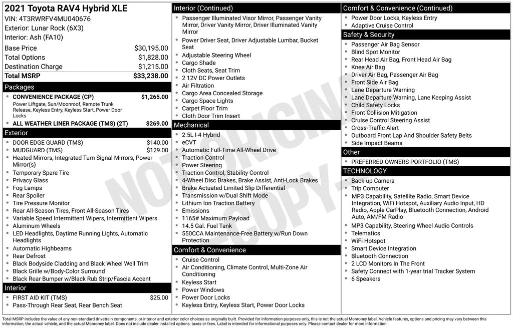 Certified Used 2021 Gray Toyota XLE image 30
