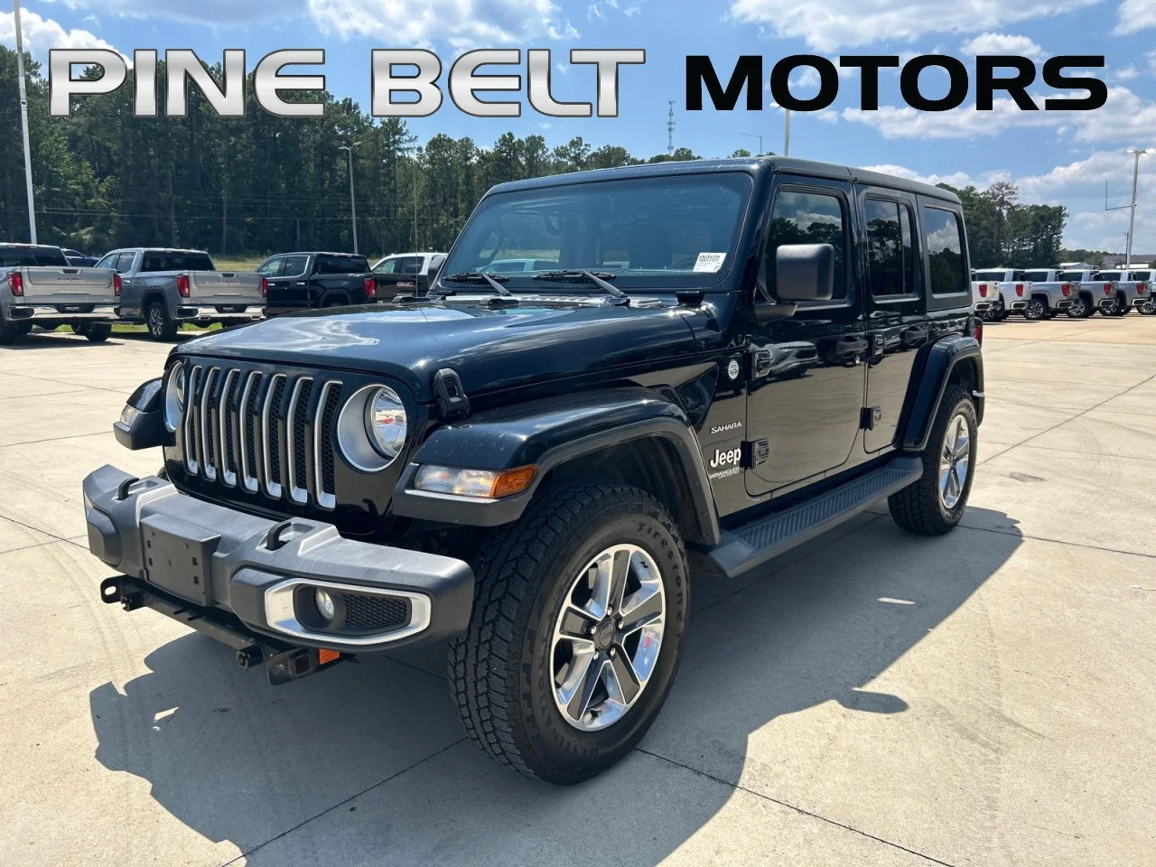 Used 2020 Black Jeep Sahara image 1